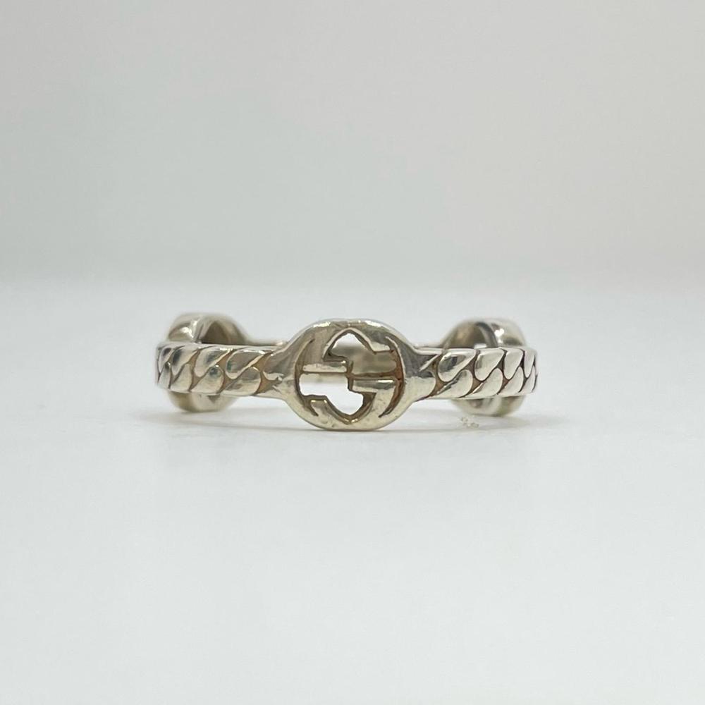 Gucci Interlocking Gg Chain Ring Silver - image 2
